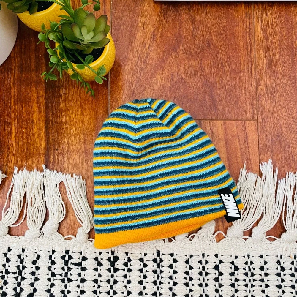 Baby Nike Striped Beanie